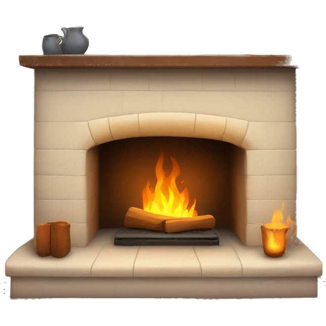 cozy fireplace emoji