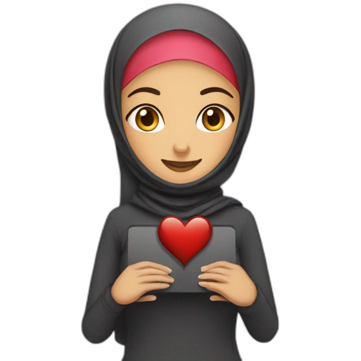 hijabi measure bloodpressure emoji