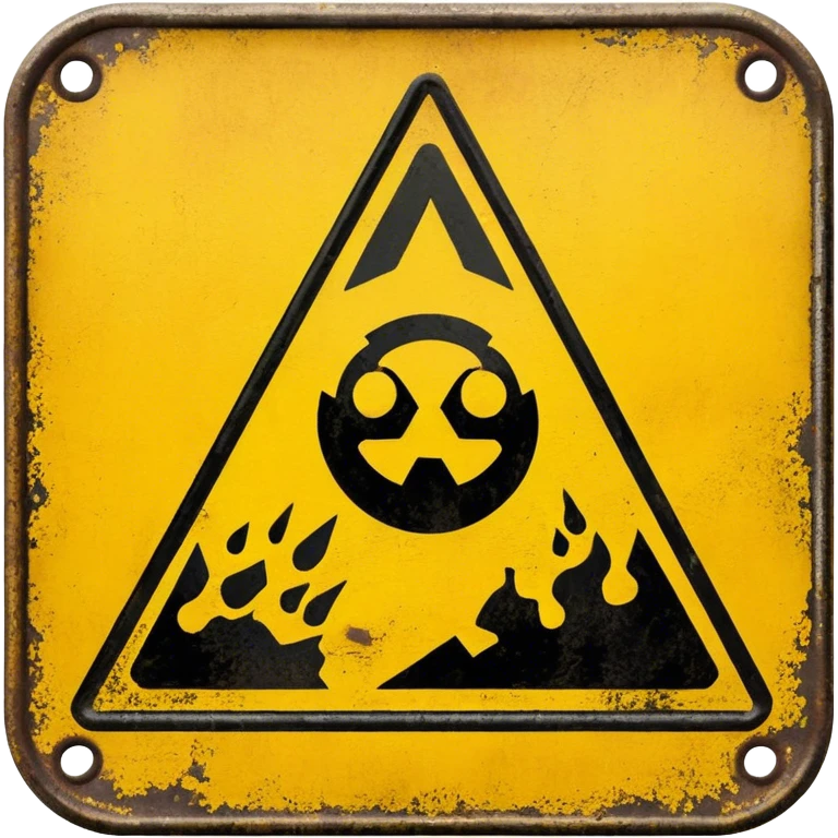 corrosive sign emoji