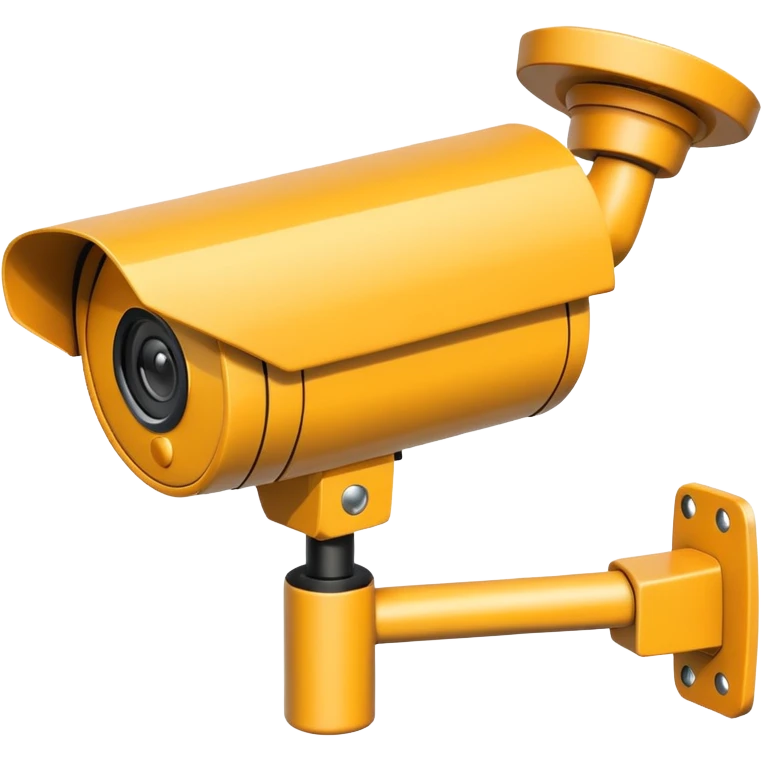 Cctv camera with directions arrows showing the area it is pointing towards  emoji
