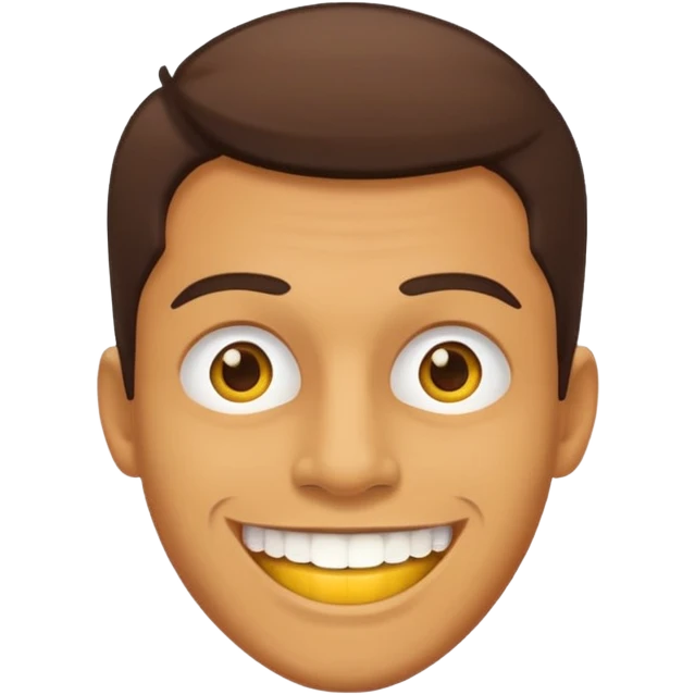 man a yellow teeths emoji