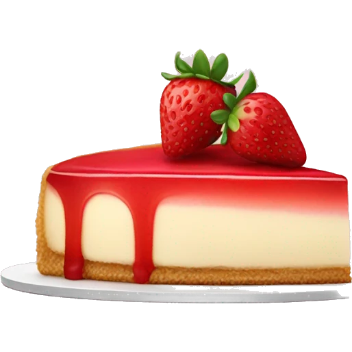 strawberry cheesecake emoji