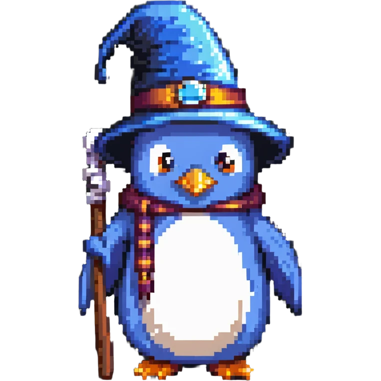 penguin wizard emoji