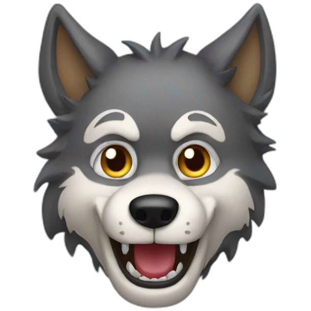 Crazy Little Wolf emoji