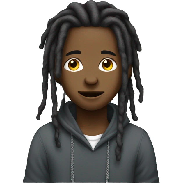Boy with dreads rapping  emoji