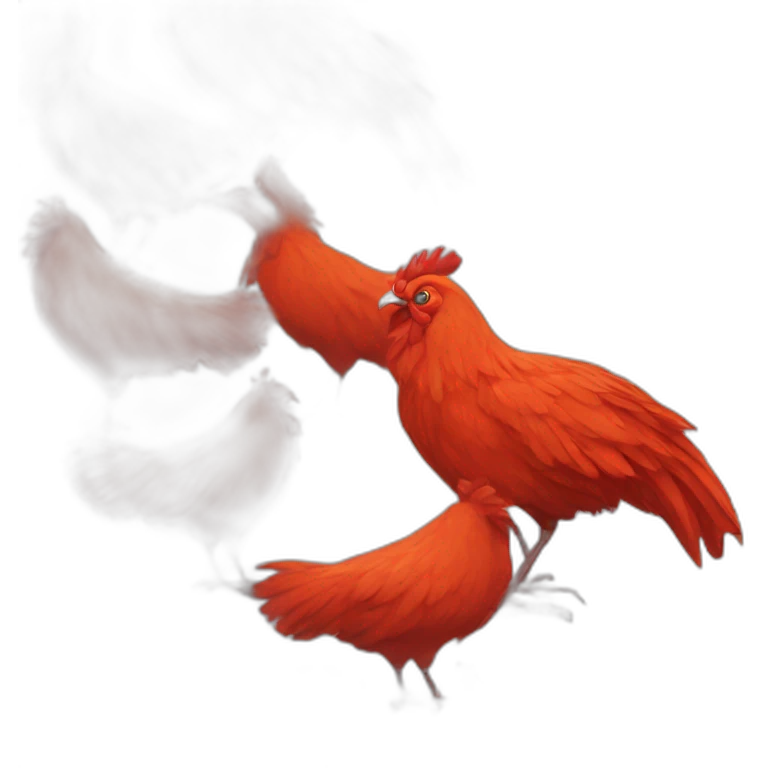 gallito rojo emoji