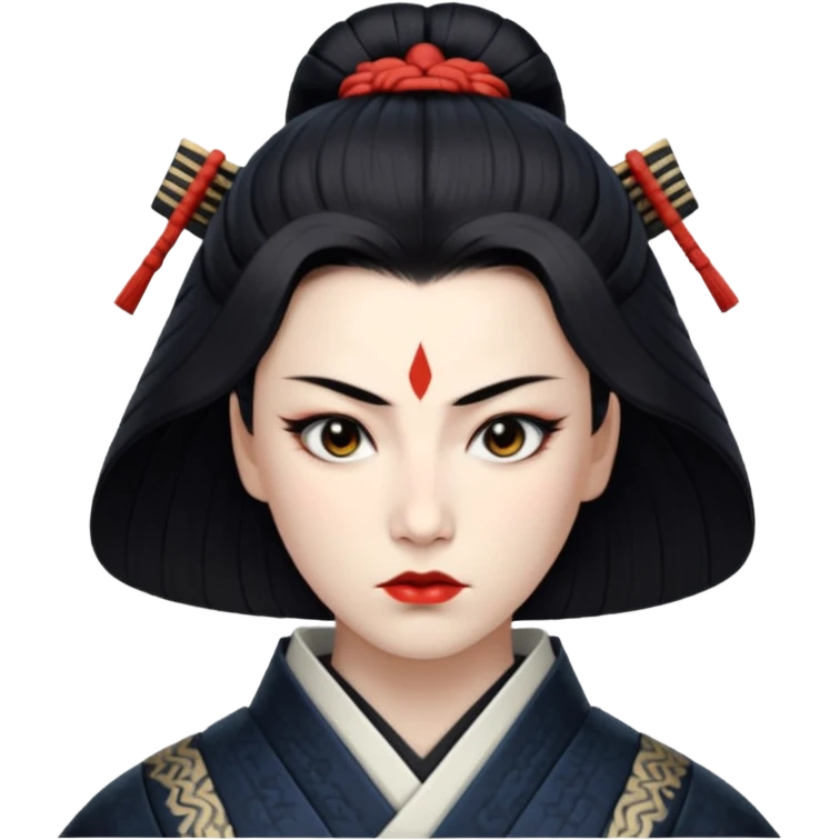 Onna-bugeisha face emoji