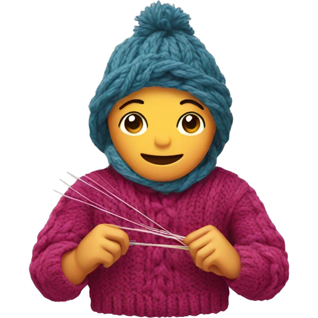 Knitting  emoji