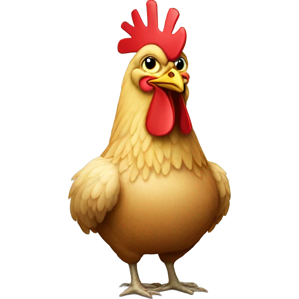 chicken as a millionare emoji