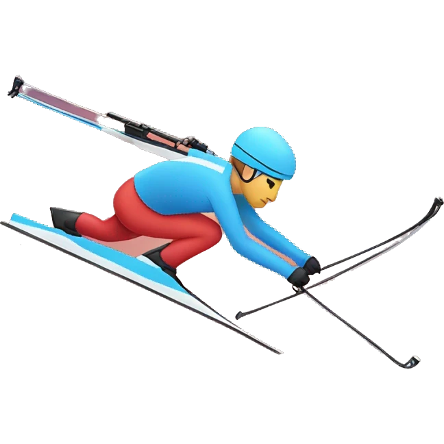 a person practicing Biathlon emoji