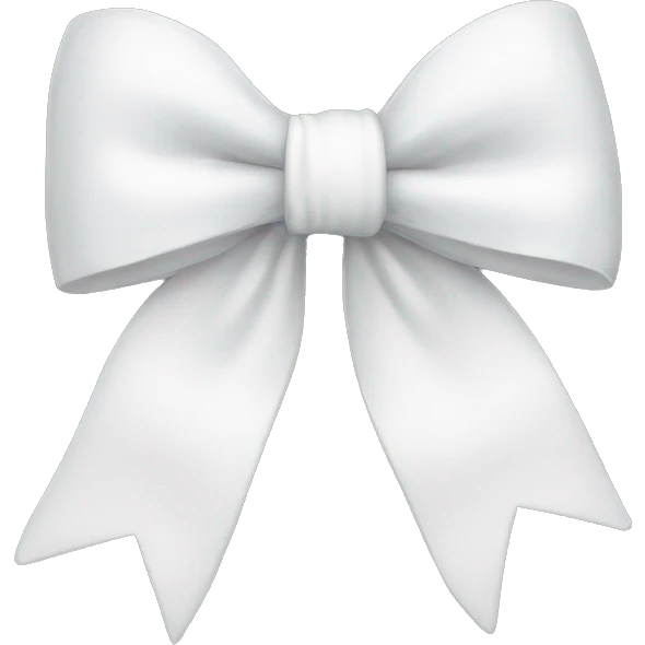 white bow emoji