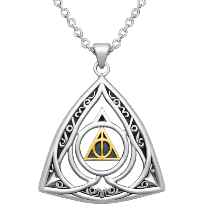 deathly hallows necklace emoji