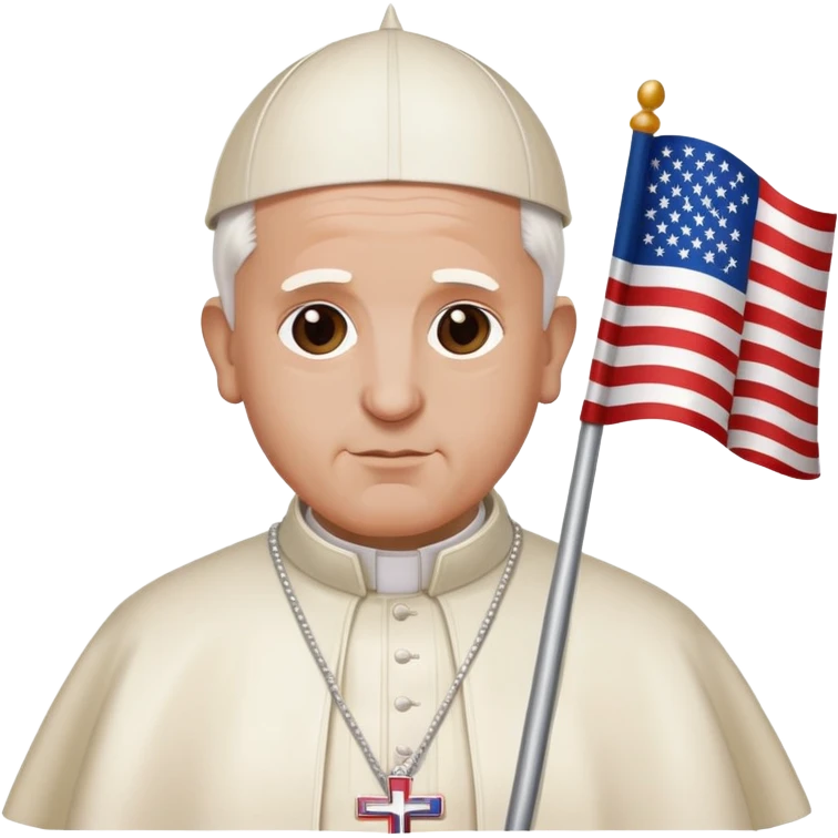 Pope in American Flag outfit  emoji