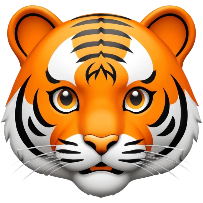 tiger face with GLHF speech bubble for Twitch emote emoji