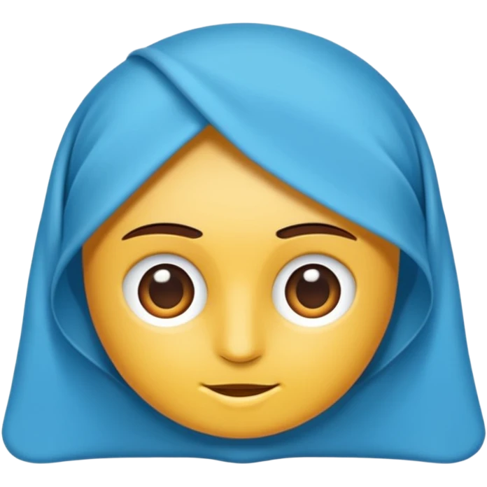 Beyaz tick dışı mavi emoji