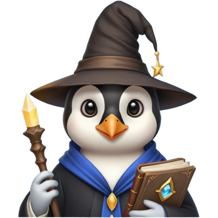 Penguin Wizard emoji