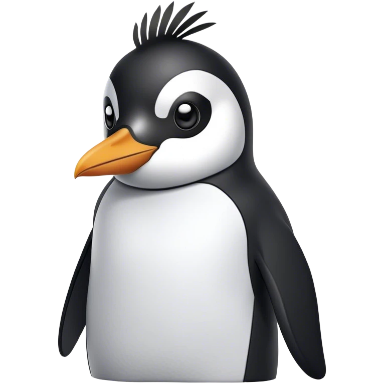 A Penguin in a Nike tech fleece  emoji