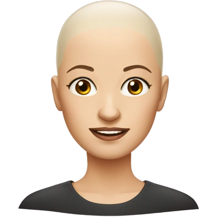 Bald head lady  emoji