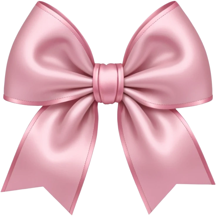 light pink bow on light pink bow emoji