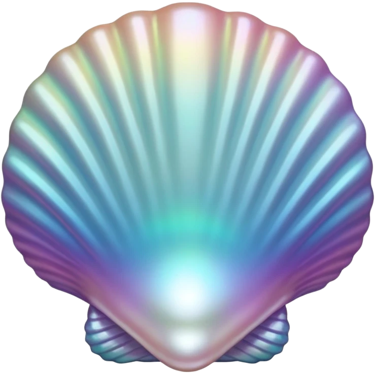 A shell with a big pearl inside. emoji