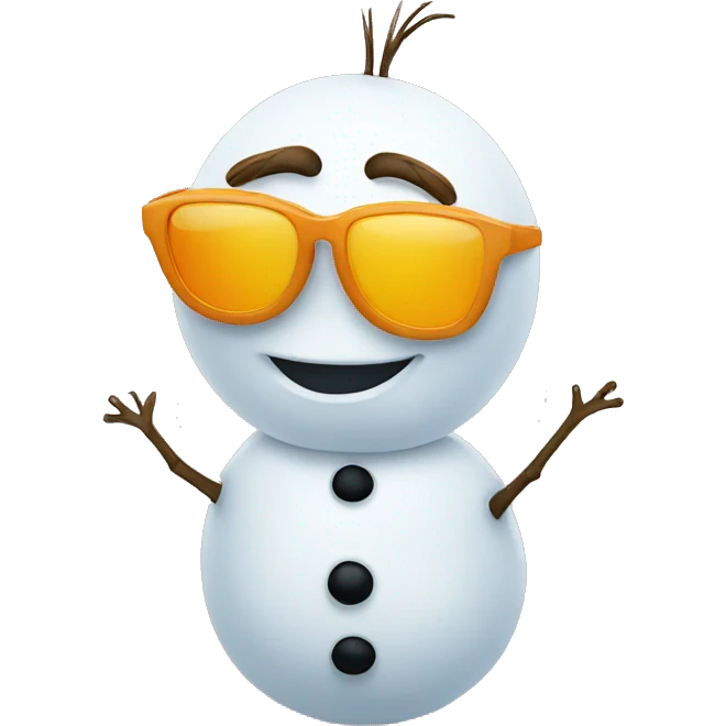 olaf with sunglasses emoji