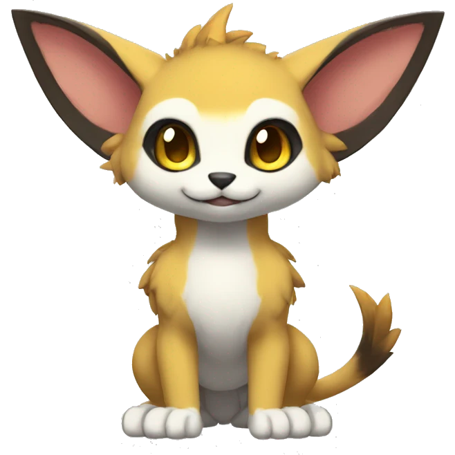 a anthro chibi-style Fakémon-hybrid full body emoji