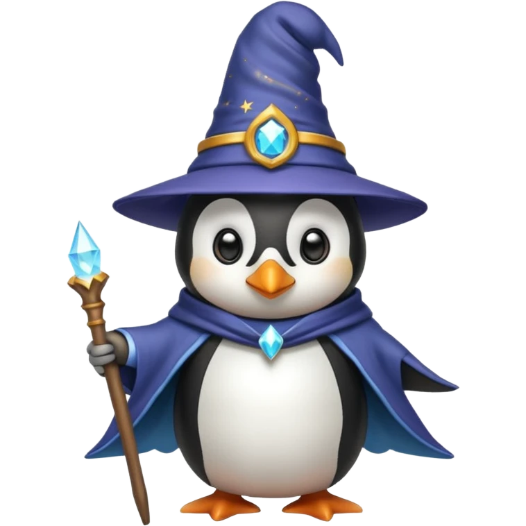 Penguin dressed as a wizard  emoji
