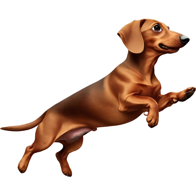 ￼Dachshund jumping emoji