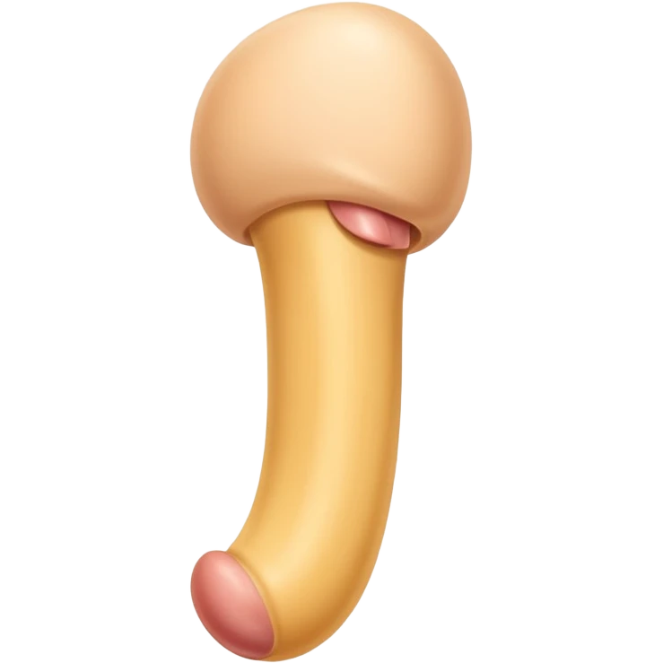 Freshly shaved smooth penis emoji