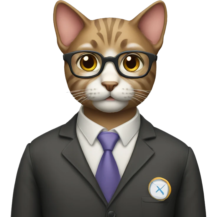 A cat professor  emoji