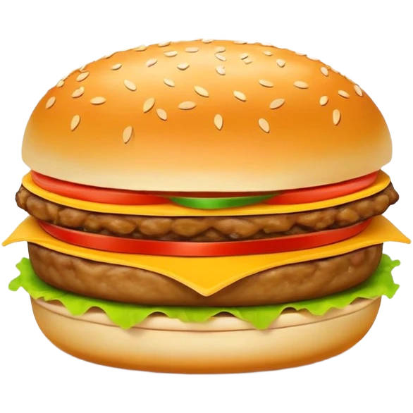 Xi'an Roujiamo Chinese hamburger with meat filling, simplified emoji style with bold outlines and bright colors, cartoon style stuffed flatbread emoji