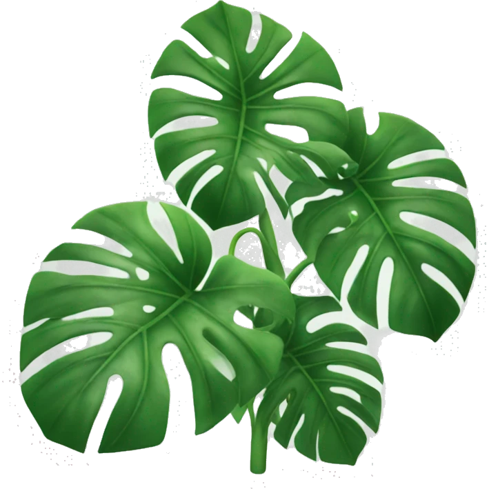 monstera plant emoji