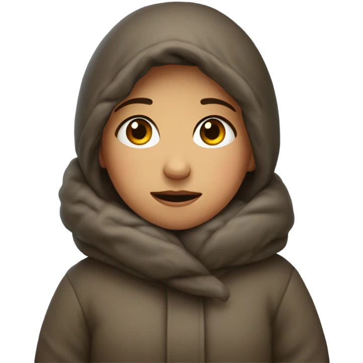 Girl freezing  emoji