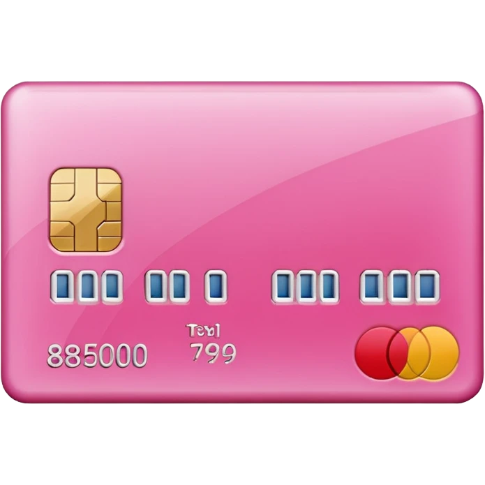 pink credit card check emoji