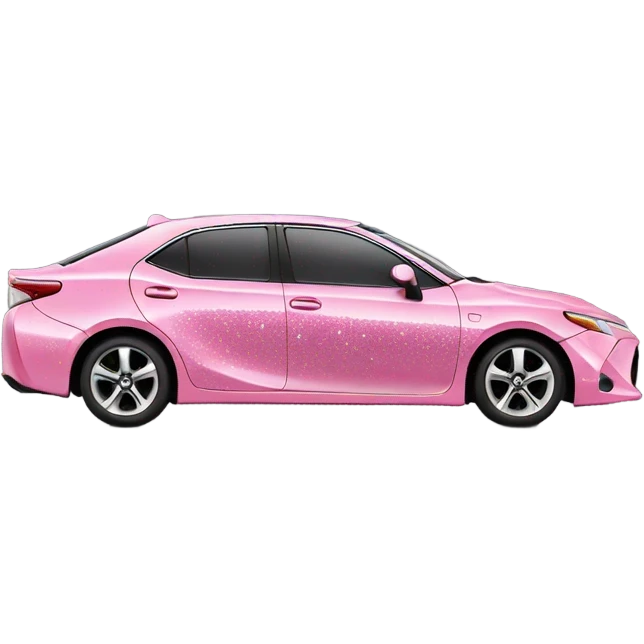 Pink Toyota XSE with glitter  emoji