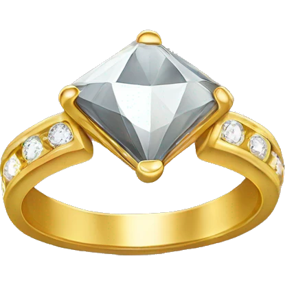 Diamond gold ring emoji