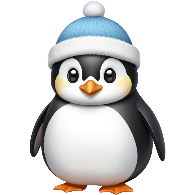 chim cánh cụt, đội mũ xinh emoji