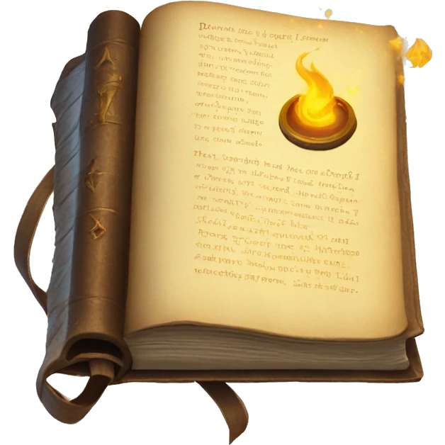 Magic spell book emoji