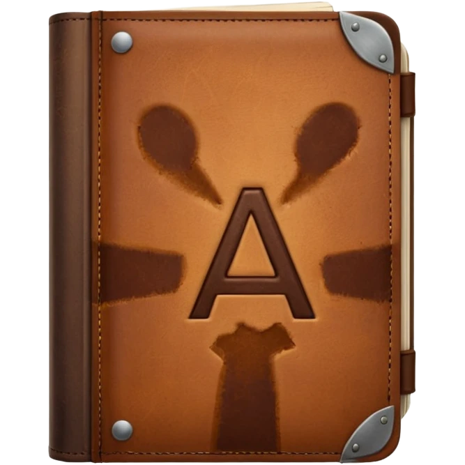 a book with "A2" on its cover emoji