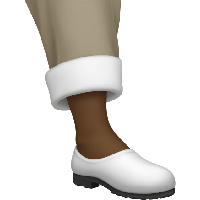 white foot emoji