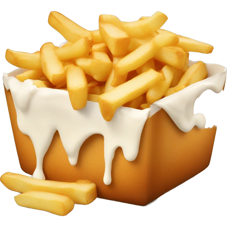 Poutne qui mange une poutine emoji