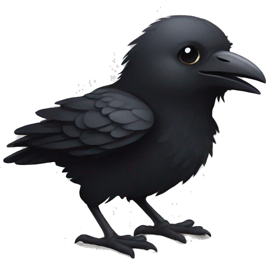 baby crow emoji