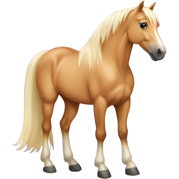 Palomino horse emoji