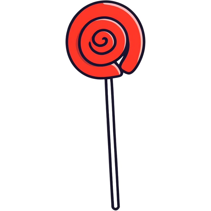 Red lollipop  emoji