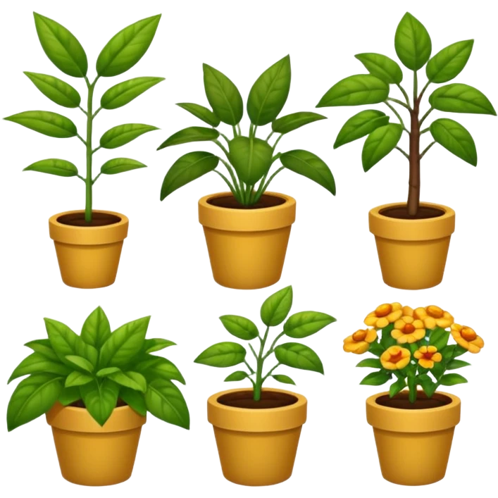 plants cultures. Transparent background emoji