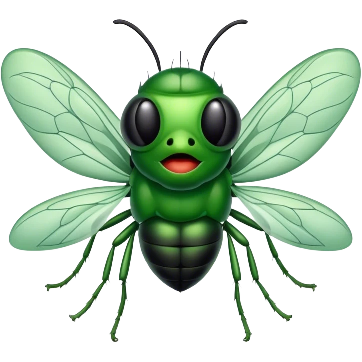 
singing fly emoji