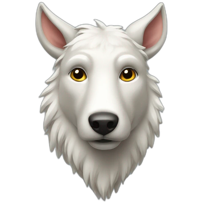 Vache tete de loup emoji
