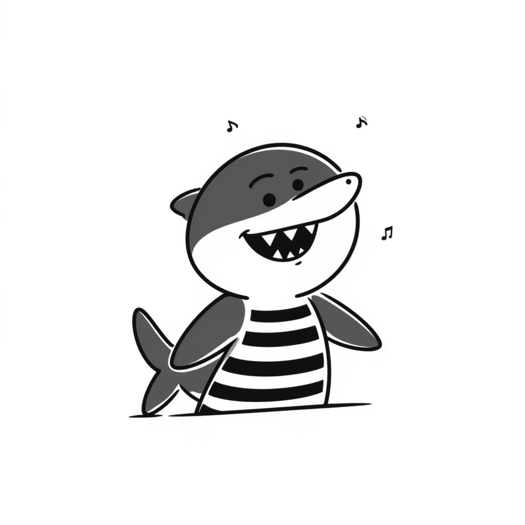 Shark from the meme tralalero tralala emoji