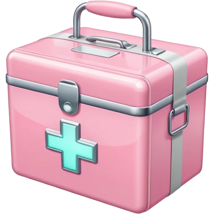 Pastel Pink medical box glow emoji