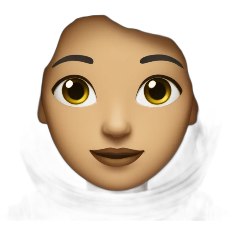 Woman in spacesuit with light skin and green eyes emoji